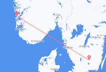 Vols depuis la ville de Stord (île) vers la ville de Växjö