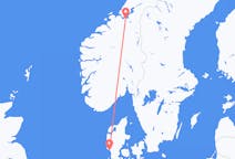 Fly fra Esbjerg til Trondheim