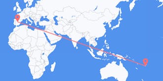 Flyrejser fra Fiji til Spanien