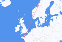 Flights from Trondheim to Rennes