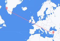 Flights from Adana to Nuuk