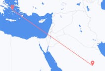Flyreiser fra Riyadh, til Mykonos