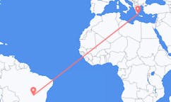 Flyreiser fra Brasília, Brasil til Kythera, Hellas