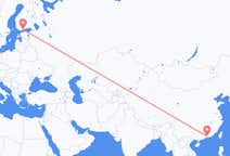Flyg från Huizhou, Kina till Helsingfors, Kina