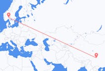 Flights from Chengdu to Oslo