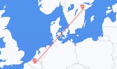 Flyg från Bryssel, Belgien till Norrköping, Sverige