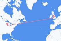 Flights from Chicago, the United States to Bristol, the United Kingdom