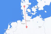Flights from Hanover in Germany to Billund in Denmark