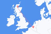 Flyreiser fra Inverness, Skottland til Brussel, Belgia