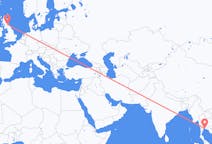 Flyrejser fra Pattaya til Edinburgh