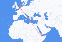 Flyreiser fra Jijiga, Etiopia til Rotterdam, Nederland