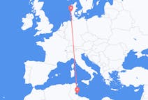Flights from Djerba, Tunisia to Esbjerg, Denmark