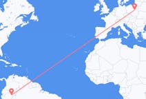 Flyg från Iquitos, Peru till Warszawa, Polen
