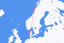 Рейсы из Санднессьёэна, Норвегия в Эсбьерг, Дания