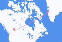 캐나다 캘거리에서 출발해 그린란드 시시미우트에게(으)로 가는 항공편