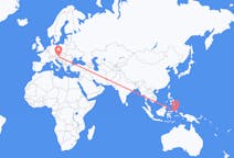 Flyreiser fra Ternate City, Indonesia til Graz, Østerrike
