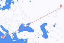 Fly fra Kurgan, Kurgan Oblast til Comiso