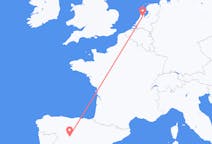 Flyreiser fra Valladolid, Spania til Amsterdam, Nederland