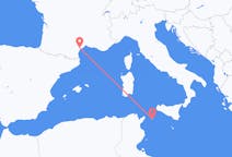 Vols depuis la ville de Pantelleria vers la ville de Béziers
