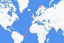 Flights from Aracaju, Brazil to Kiruna, Sweden