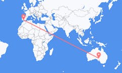 Flyg från Olympic Dam, Australien till Sevilla, Spanien