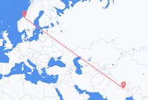 Flights from Kathmandu, Nepal to Trondheim, Norway