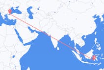 Flyrejser fra Makassar, Indonesien til Istanbul, Tyrkiet
