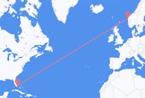 เที่ยวบิน จาก ไมแอมี, สหรัฐอเมริกา ไปยัง Florø, นอร์เวย์