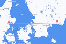 Flyg från Ronneby, Sverige till Århus, Danmark
