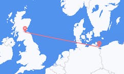 Flyrejser fra Heringsdorf, Tyskland til Edinburgh, Skotland