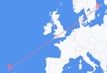 Flights from Graciosa, Portugal to Stockholm, Sweden