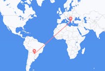 Flyreiser fra Asunción, Paraguay til Korfu, Hellas