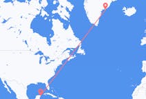Flyg från Cancún, Mexiko till Kulusuk, Grönland