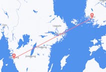 Voli da Göteborg, Svezia a Turku, Finlandia