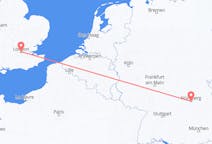 Flyrejser fra Nürnberg, Tyskland til London, England