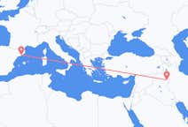 Flyg från Sulaymaniyya, Irak till Barcelona, Spanien