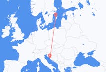 Flights from Zadar in Croatia to Visby in Sweden
