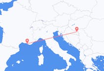 Flyreiser fra Osijek, Kroatia til Marseille, Frankrike