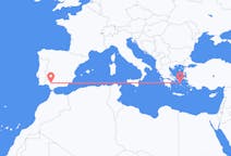 Flyrejser fra Mykonos, Grækenland til Sevilla, Spanien