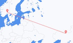 Loty z Aktobe, Kazachstan do Oslo, Norwegia