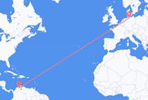 Flyreiser fra Valledupar, Colombia til Hamburg, Tyskland