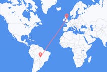 Flights from Cuiabá, Brazil to Durham, England, the United Kingdom