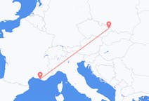 Flyreiser fra Ostrava, Tsjekkia til Marseille, Frankrike