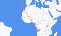 Flyreiser fra Kuito, Angola til Porto Santo, Portugal