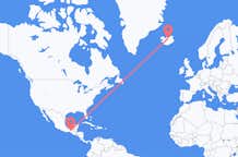 Flyreiser fra Tuxtla Gutiérrez, Mexico til Akureyri, Island