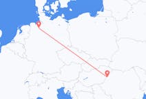 Vluchten van Oradea, Roemenië naar Bremen, Duitsland