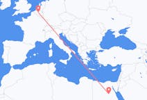 Flyg från Asyut, Egypten till Bryssel, Belgien