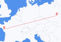 Flyg från Lublin, Polen till Nantes, Frankrike