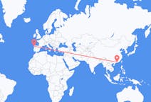Flyreiser fra Huizhou, Kina til Santiago de Compostela, Spania