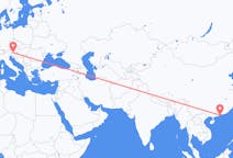 Flyreiser fra Macau, Macau til Klagenfurt, Østerrike
